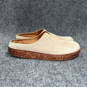 Lucky Brand Tamala Clogs Women's Size 10 Tan Suded Slip On Comfort Shoes Sneaker